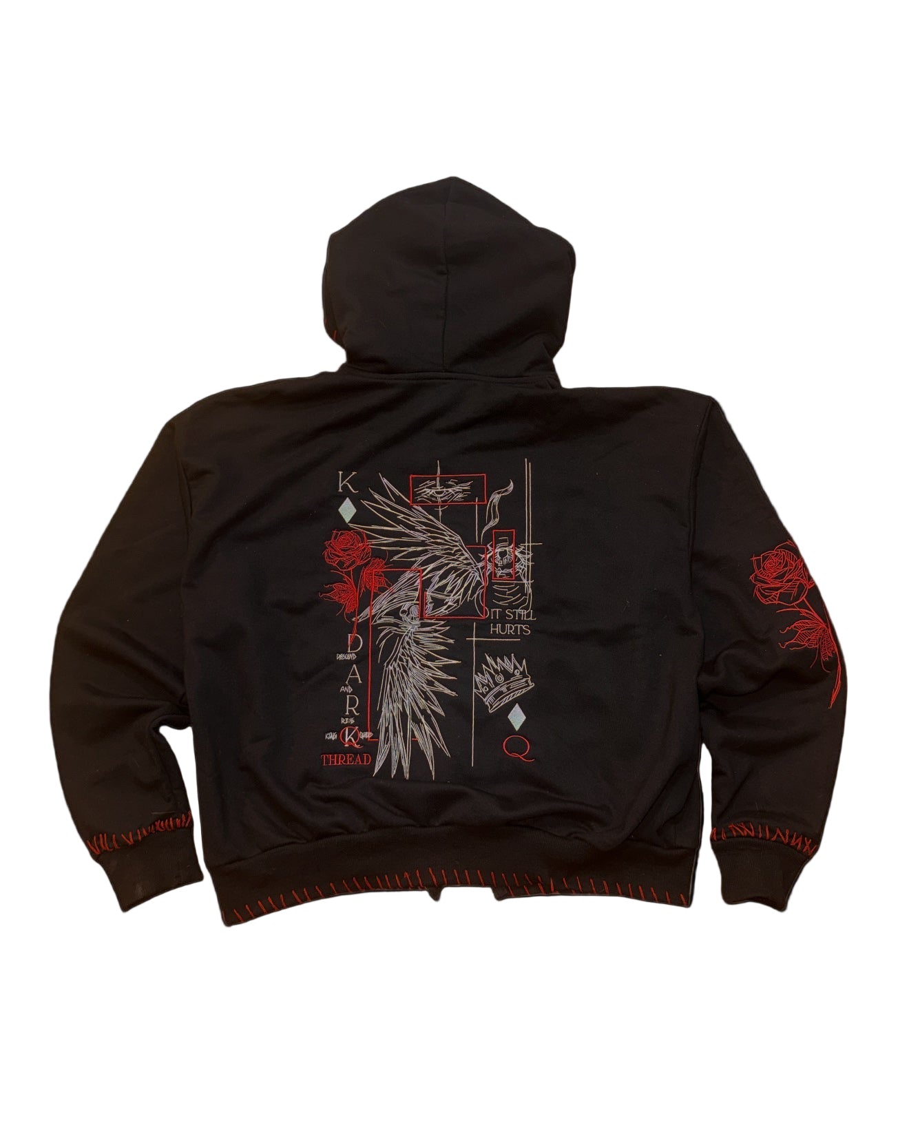 Black thread zip up – DARKQ THREAD